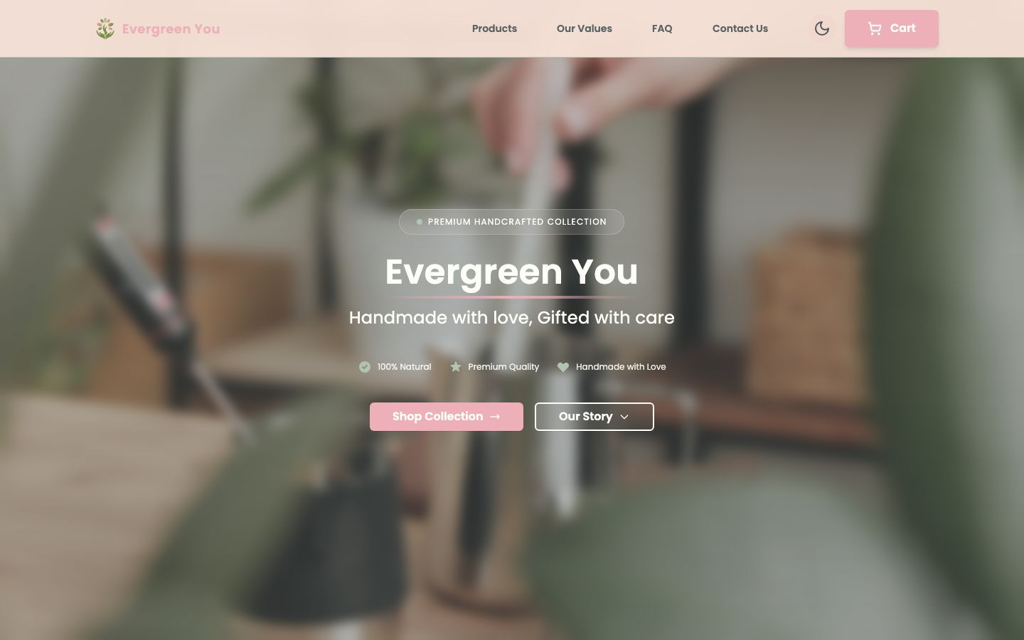 Evergreen You's online store